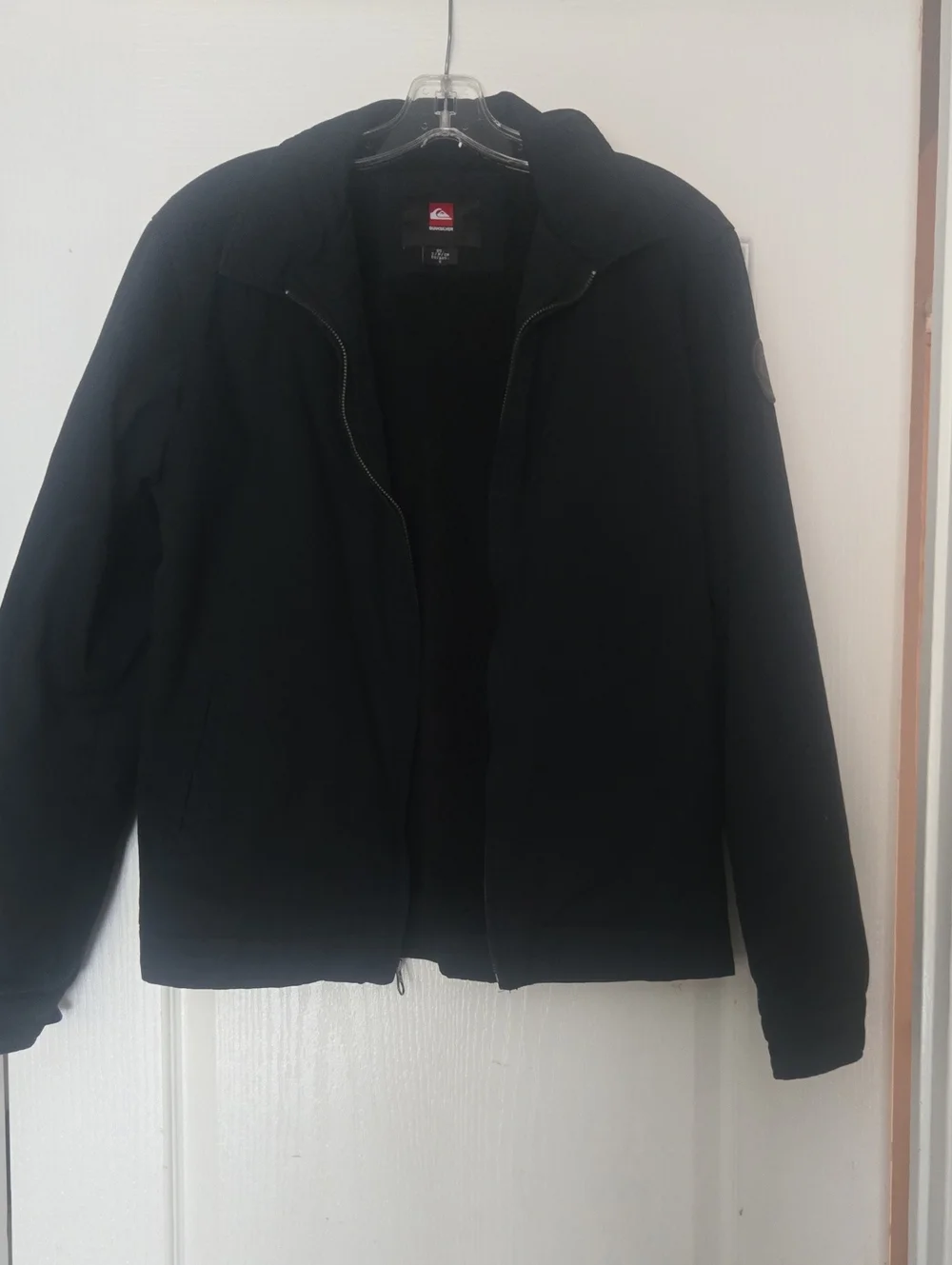 Quiksilver Men's Black Fleece Zip Jacket